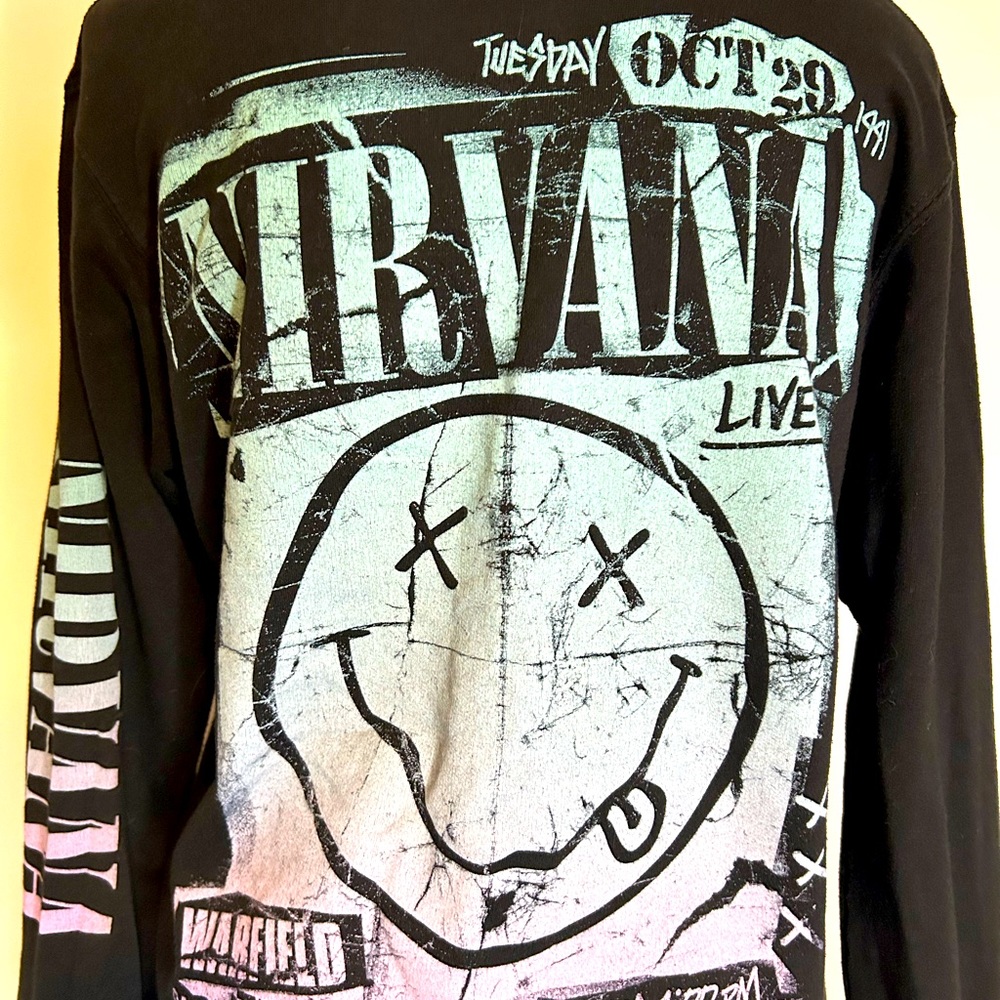 HOT TOPIC Nirvana Cotton Women's Hoodie Small - Picture 2 of 6